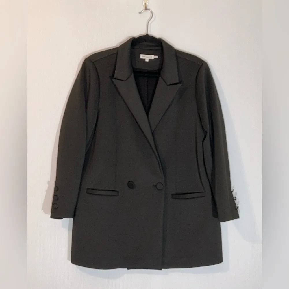 Good American Shiny Scuba Blazer - Size 4 (X-Large) - Black - EUC - Image 8