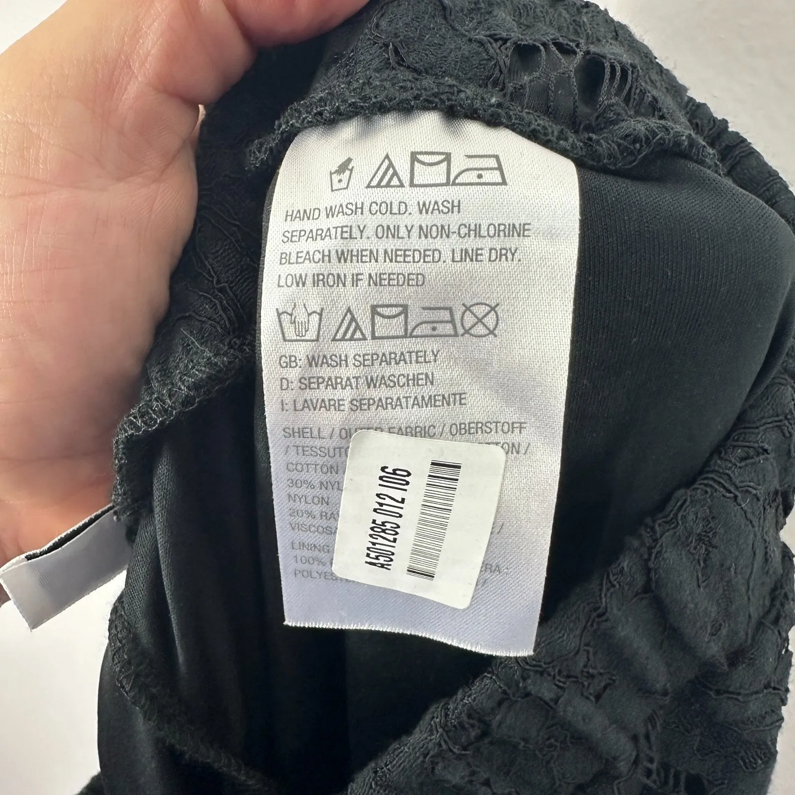 Girl With‎ Curves Pants XXSP Black Lace Overlay Wide Leg Elegant Gothic Cottage Size undefined - Image 7