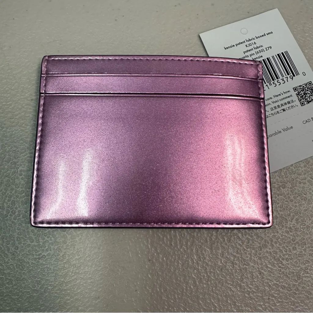 Kate Spade Metallic Purple Card Holder - Image 3