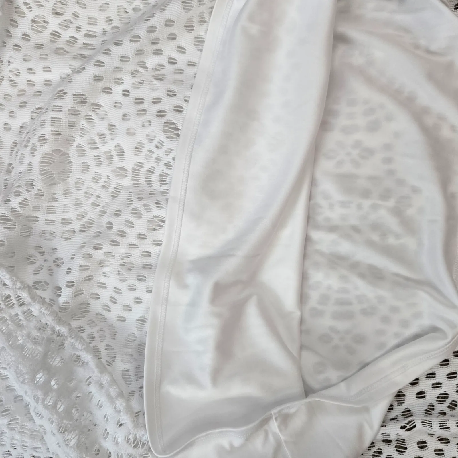 Lilly Pulitzer Callisto One Shoulder Resort White Terry Lace Midi Dress Size 12 - Image 9