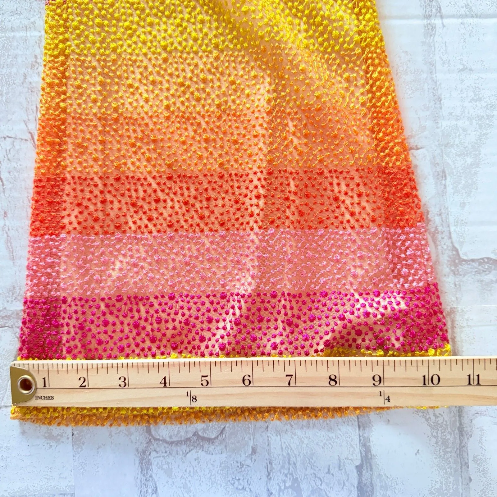 NWT Show Me Your Mumu Striped Flare Leg Pants Fiesta Sunset Lined Hidden Zip - Image 7