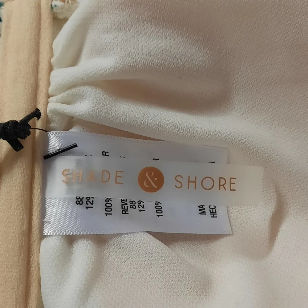 Shade & Shore Bikini Top Women's Size Medium Tropical Bandeau Swimsuit Swimwear - Image 12