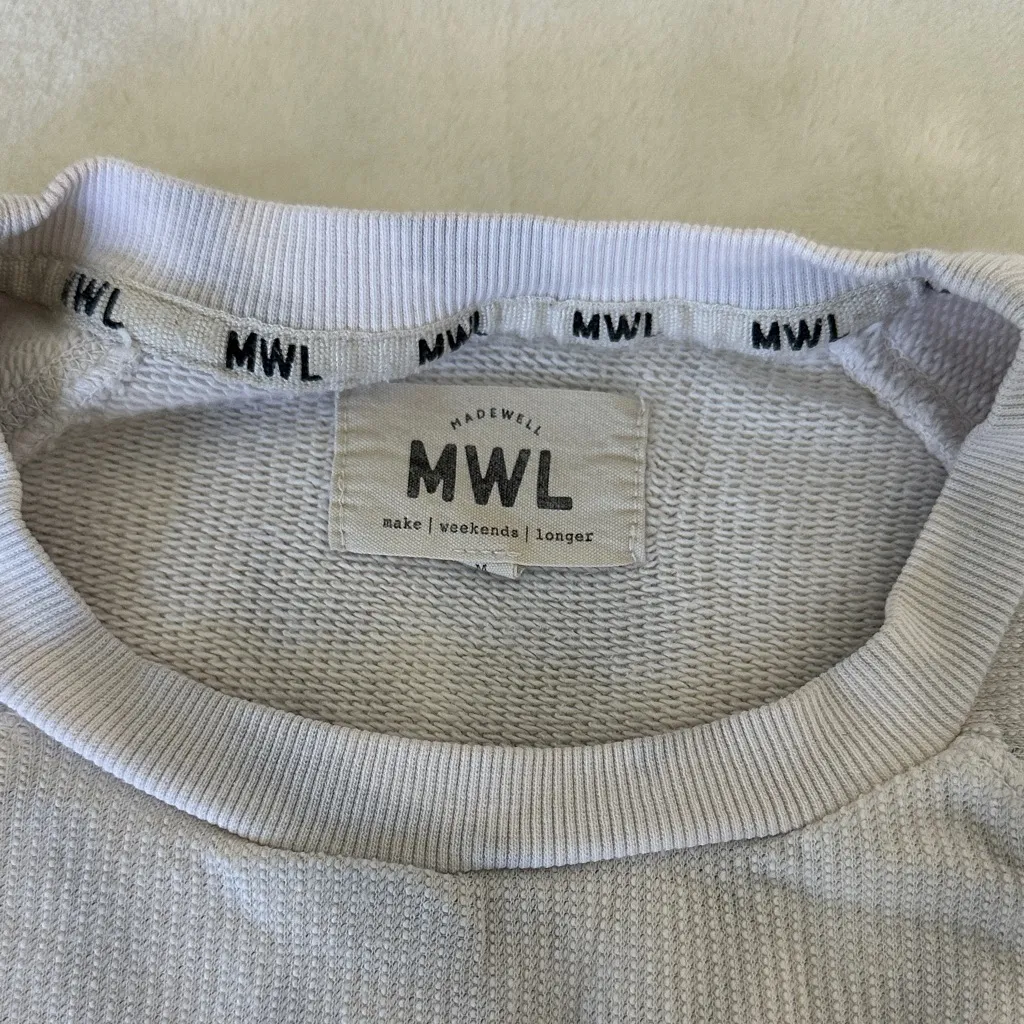MWL Madewell Off White Long Sleeve Top - Image 2