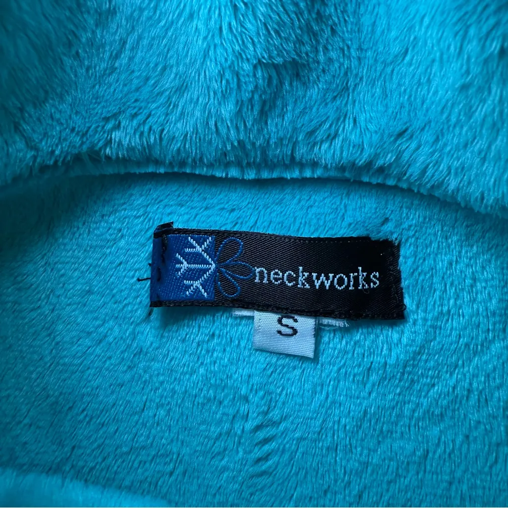 Necksworks turquoise Faux‎ leather Vest Size Small Gray - Image 2