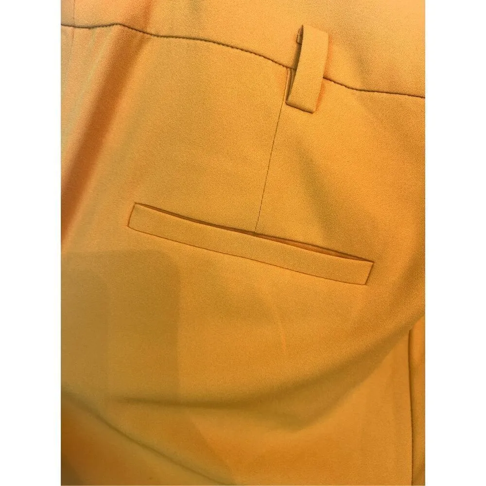 New York & Company mustard yellow stylish trousers dress pants size 6 - Image 4