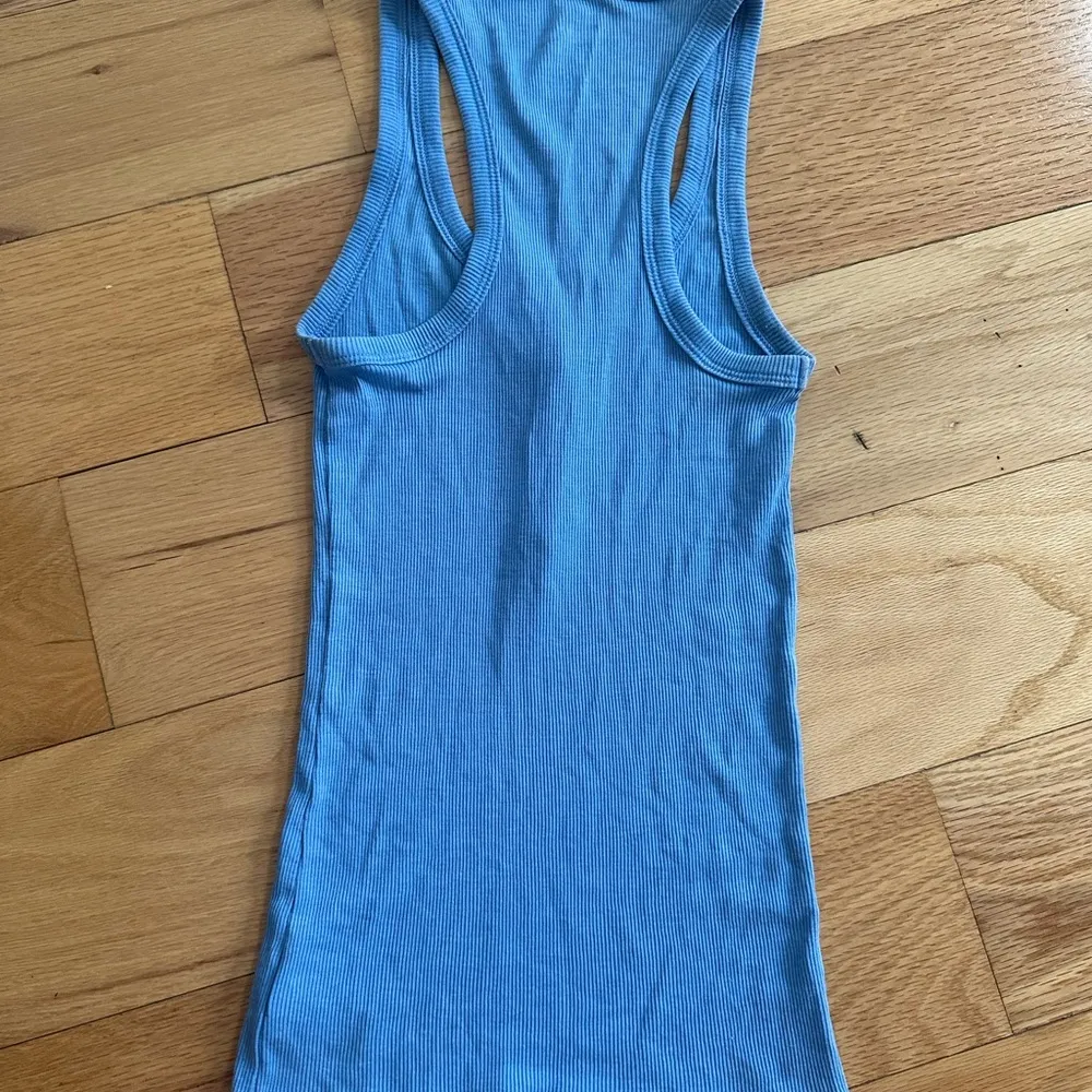 Aerie Blue Sleeveless Henley Top - Image 2