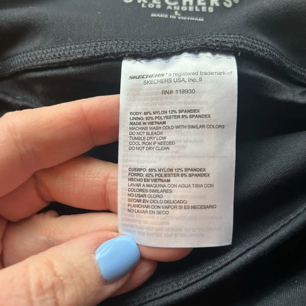 NWT Skechers Go Walk Black Skort Size Large High Waist Tennis Built In S… - Image 4