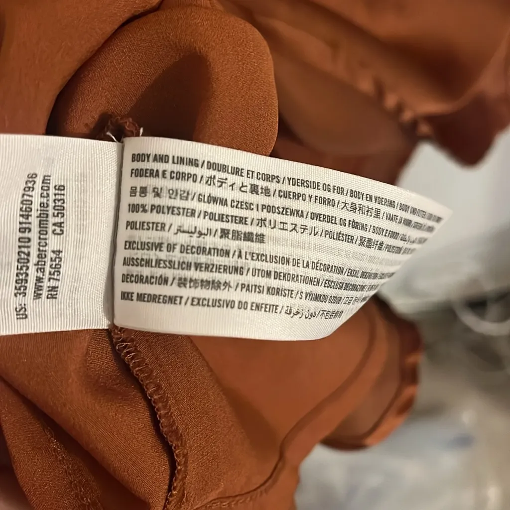 Hollister brown slip dress size L - Image 8