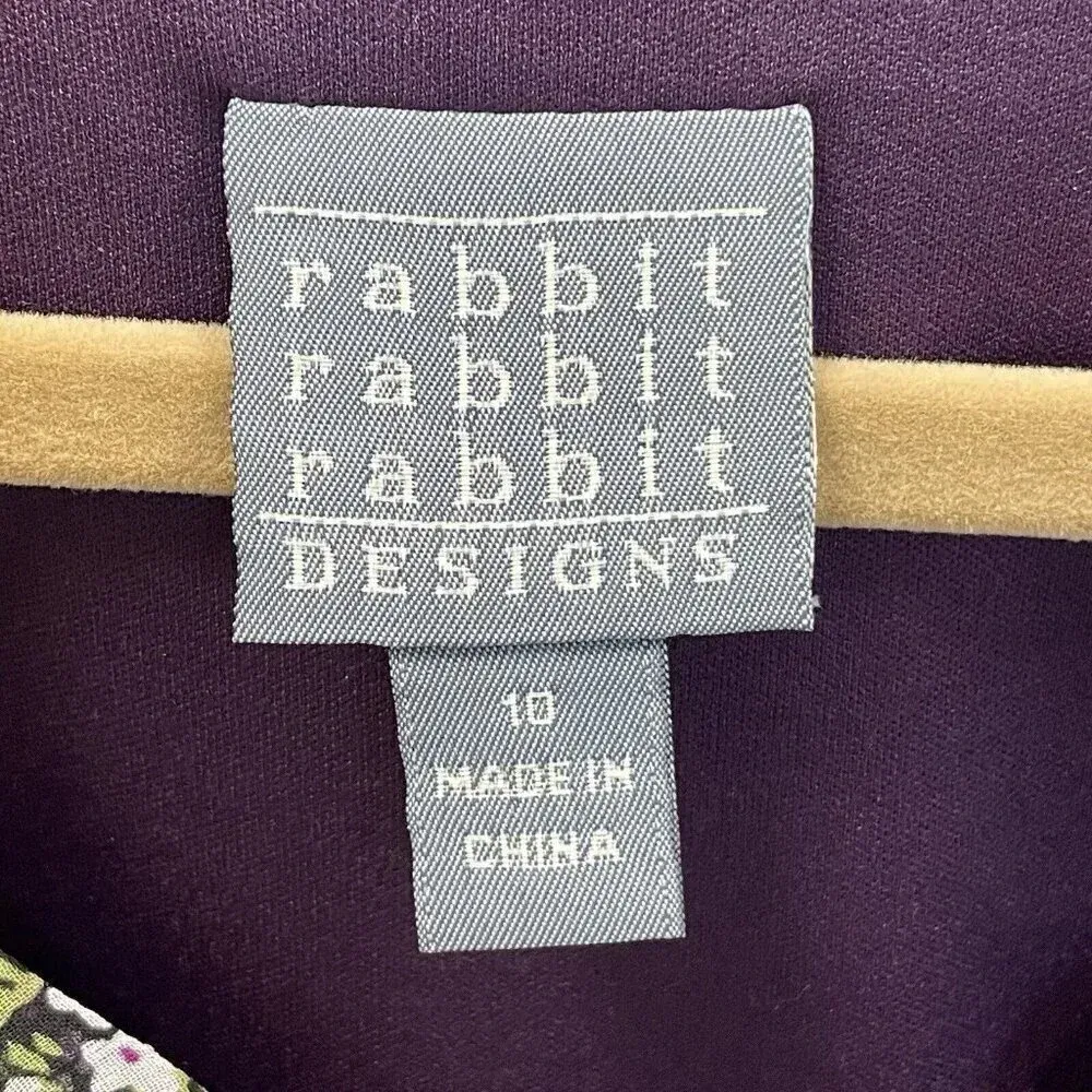 rabbit rabbit rabbit‎ DESIGNS Size 10 DRESS Purple Floral - Image 8