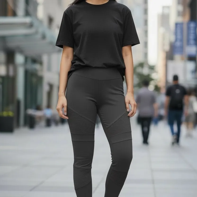 Sundance Evolve Washed Black Sun-washed Moto Leggings - Image 2