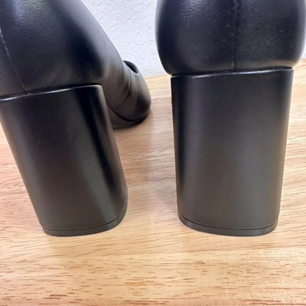 Calvin Klein Jasmine Womens Leather Upper Pumps Heels Shoes 8.5M Black - Image 7