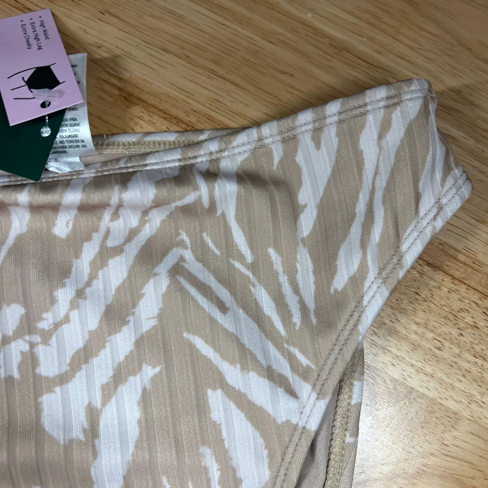 Wild Fable Women's Animal Print High Leg Cheeky Bikini Bottom - Size XL - NWT - Image 7