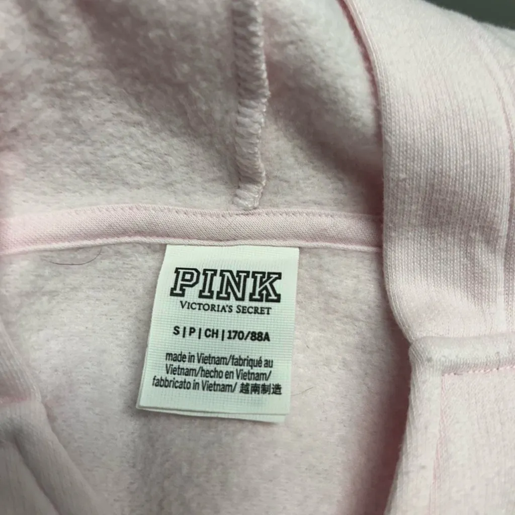 PINK Victoria's Secret Light Pink Hoodie - Image 5