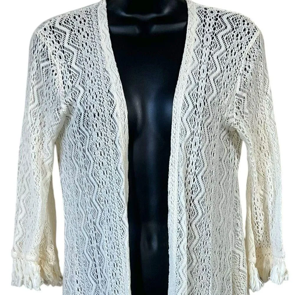 Hollister Long Lace Open Front Duster - Image 3