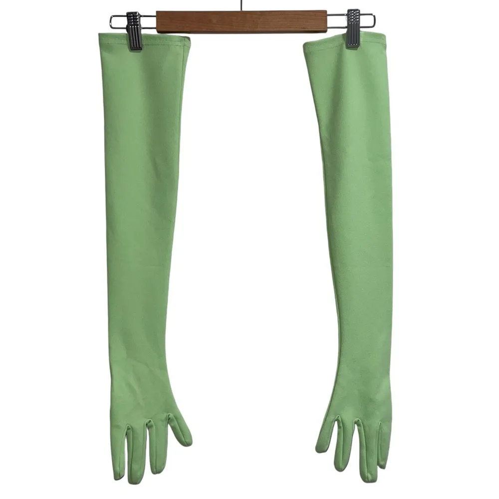 Strapless Cupid Mini Dress With Gloves In Mint Green - Image 7