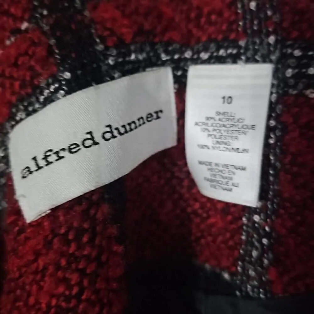 Alfred Dunner Jacket. Zip-up. Plaid. - Image 6