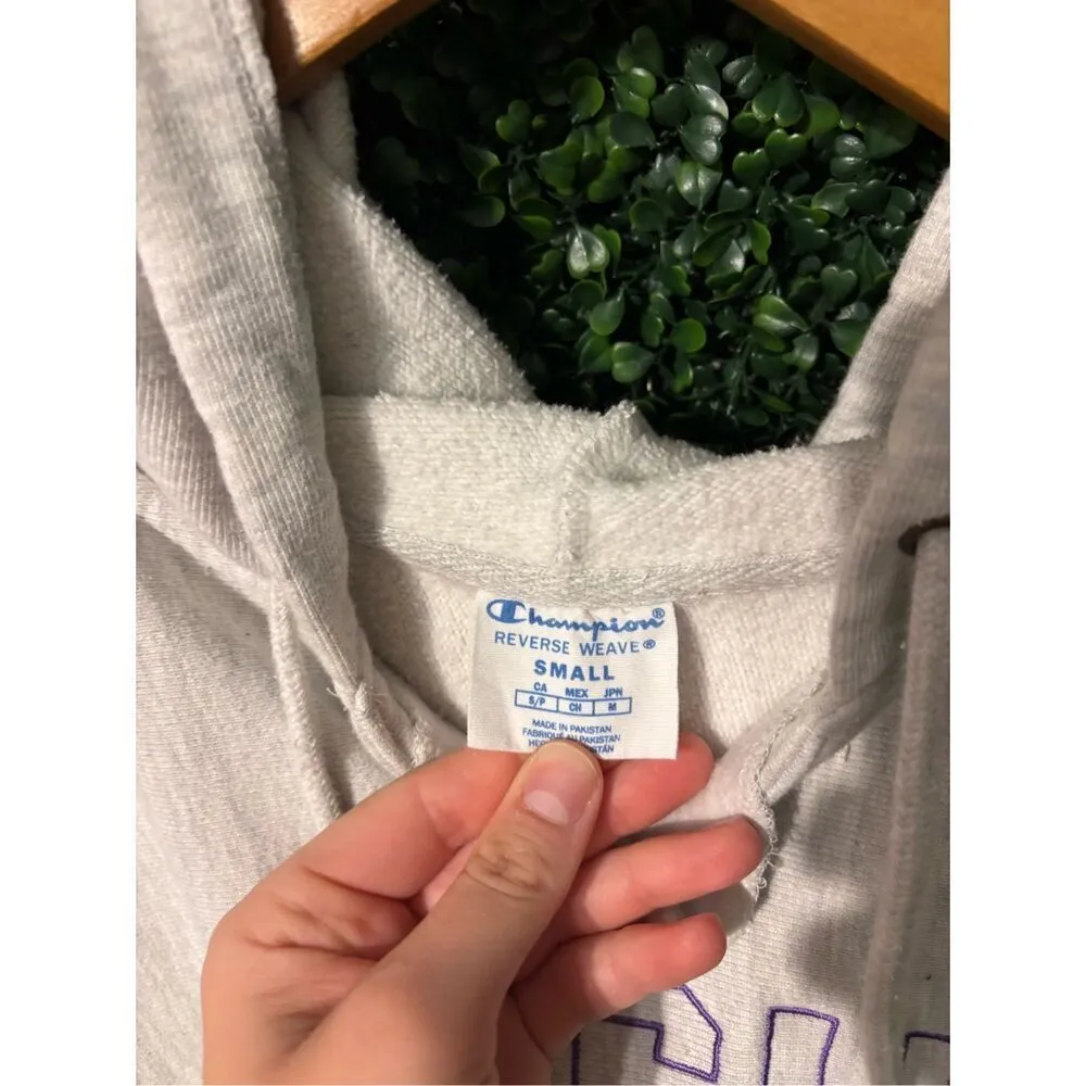 Champion Reverse Weave Texas Christian University TCU  Hoodie Size Small Boxy Fi - Image 3