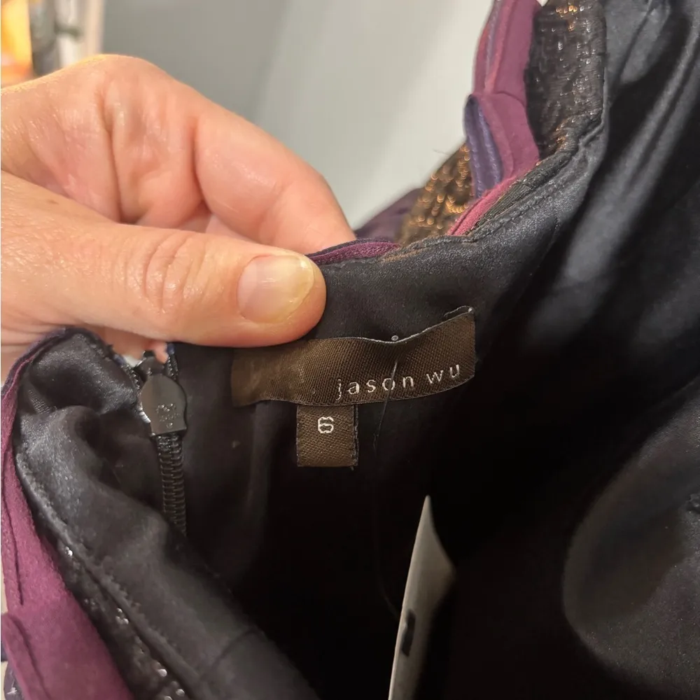 Jason Wu 100% Silk Made in USA Strapless Corset A line dress event size 6 - Image 4