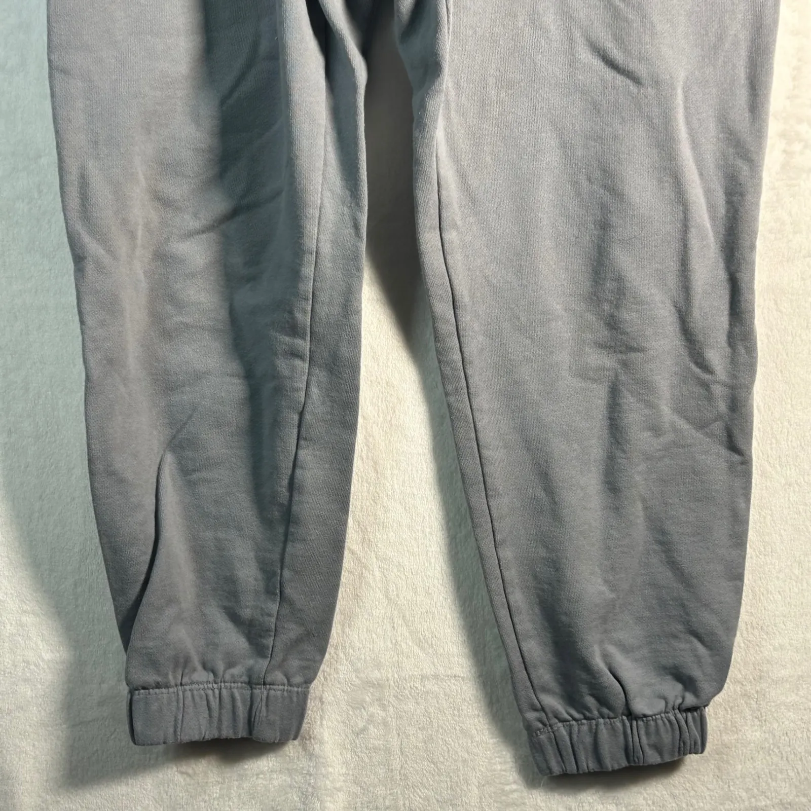 H&M Gray Blue Hue Sweatpants Joggers Elastic Waist Drawstring Size S - Image 11