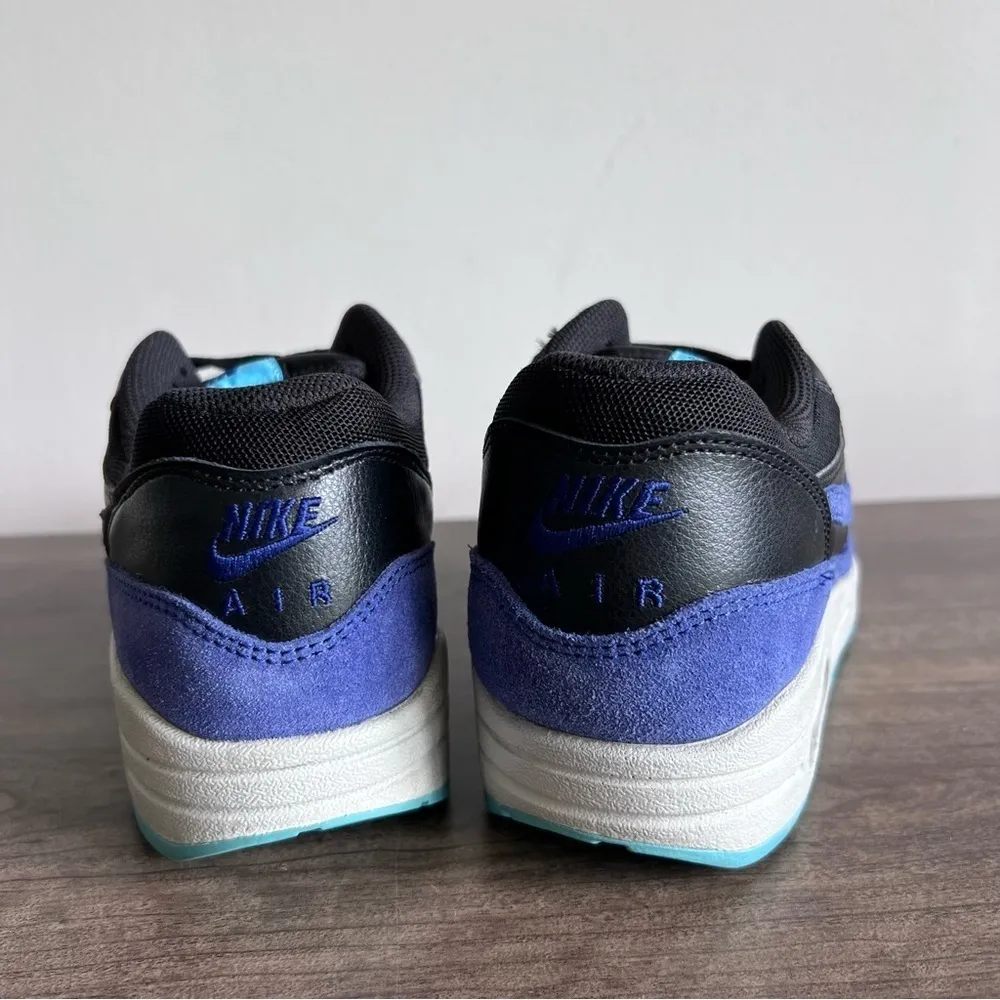 Nike Air Max 1 Essential Black Deep Royal Women's Sneaker Size 7 SKU#2524 - Image 4