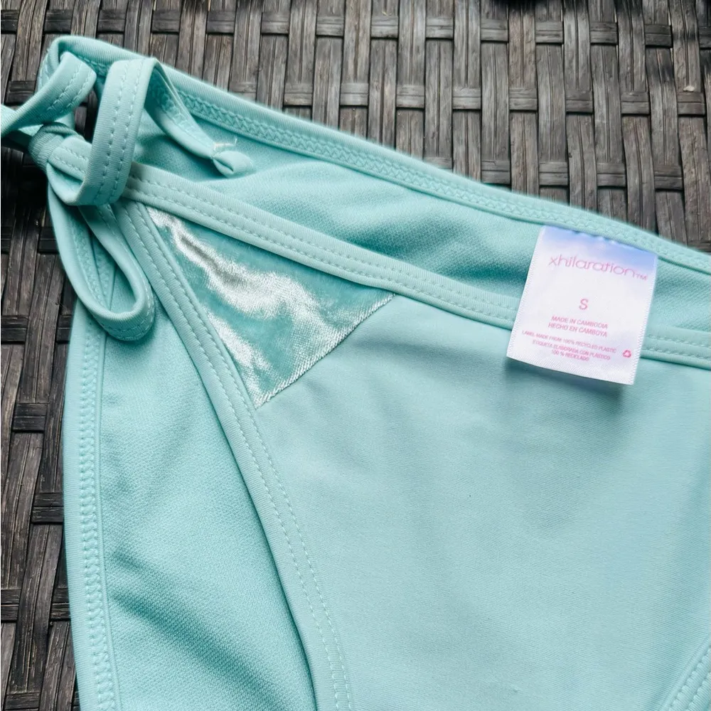 MINT GREEN STRING VELVET SPANDEX BIKINI SET - Image 6