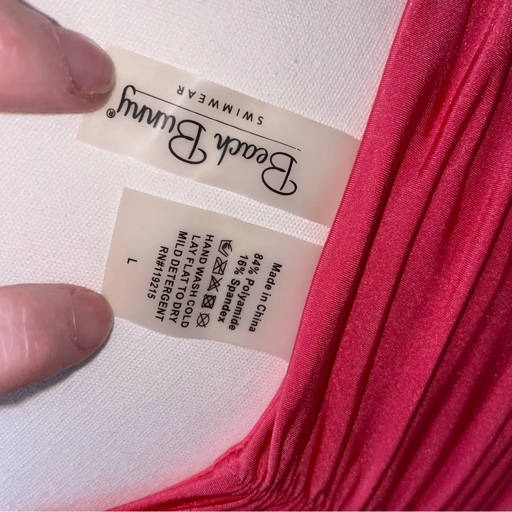 Beach Bunny Bikini Set Women L Swimwear Lingerie Bandage Wrap Skimpy Cheeky Sexy - Image 7