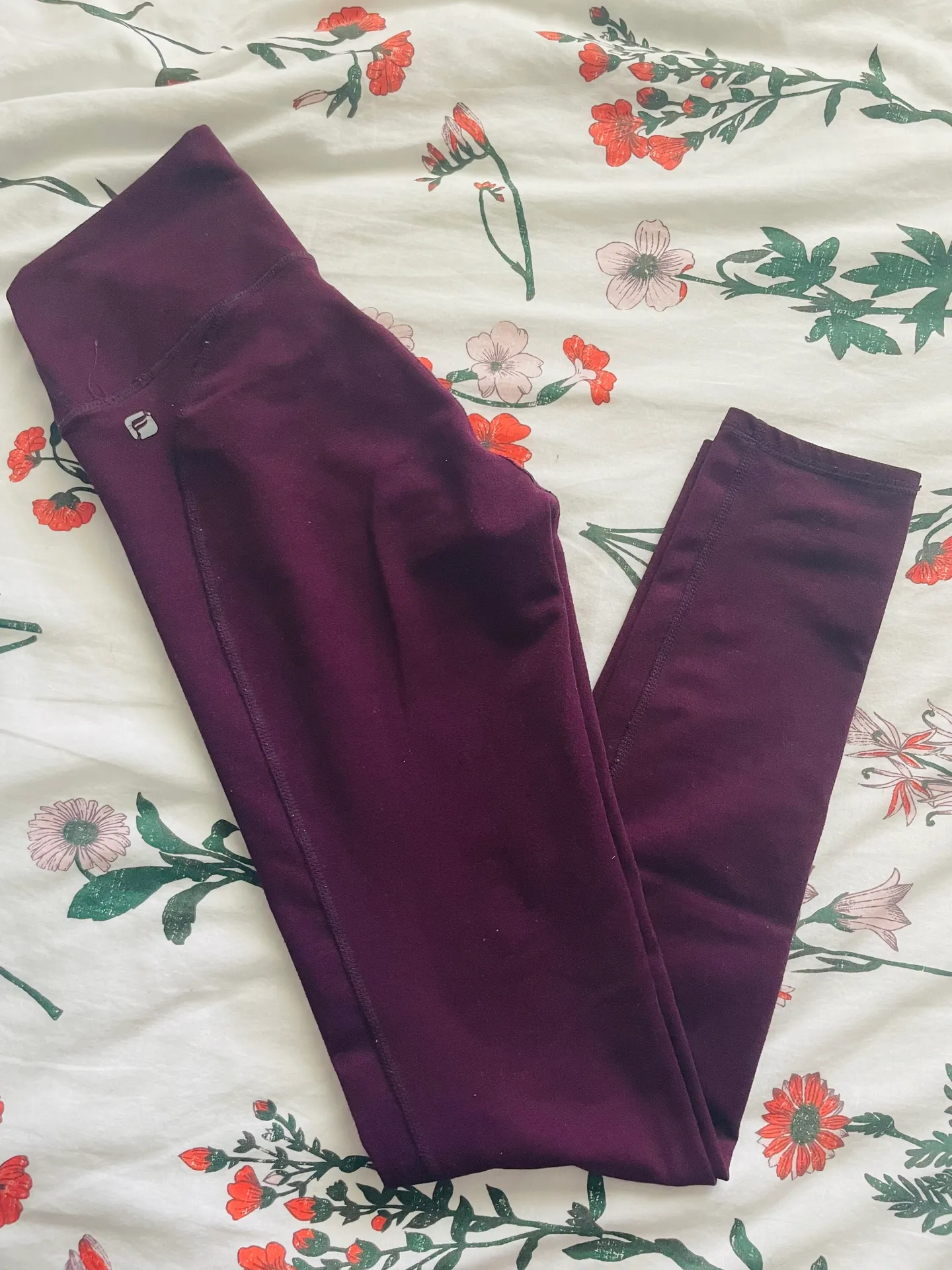 Fabletics Burgundy Leggings - Image 2