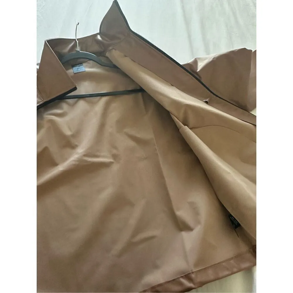 NWT V Force Collection By New Designer Space CLASSIC UTILITY JACKET COPPER SOLI Brown - Image 12