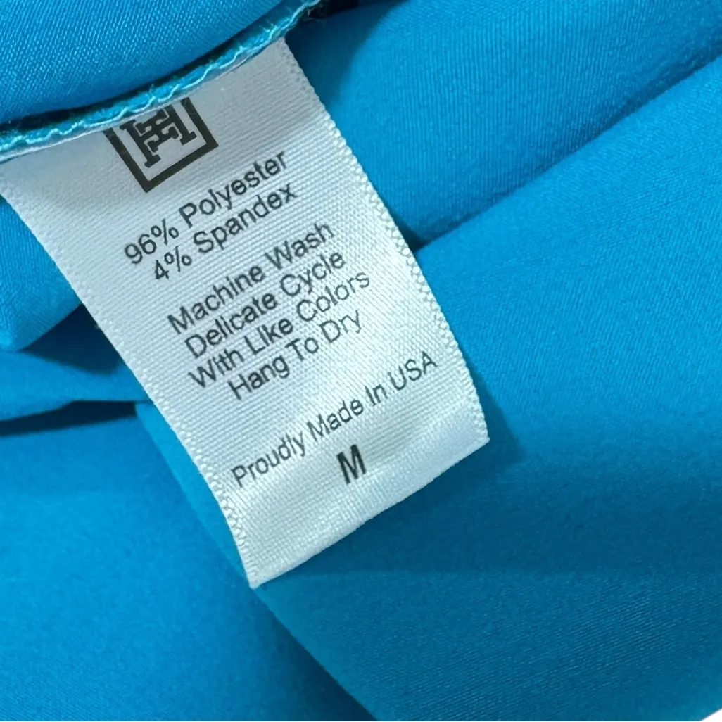 HEIDI HOUSTON blue strappy midi slip dress M Size M - Image 5