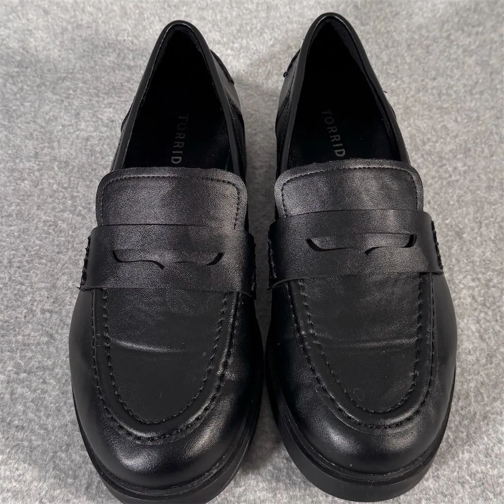 Torrid Women's Size 9WW Black Loafers - Image 4