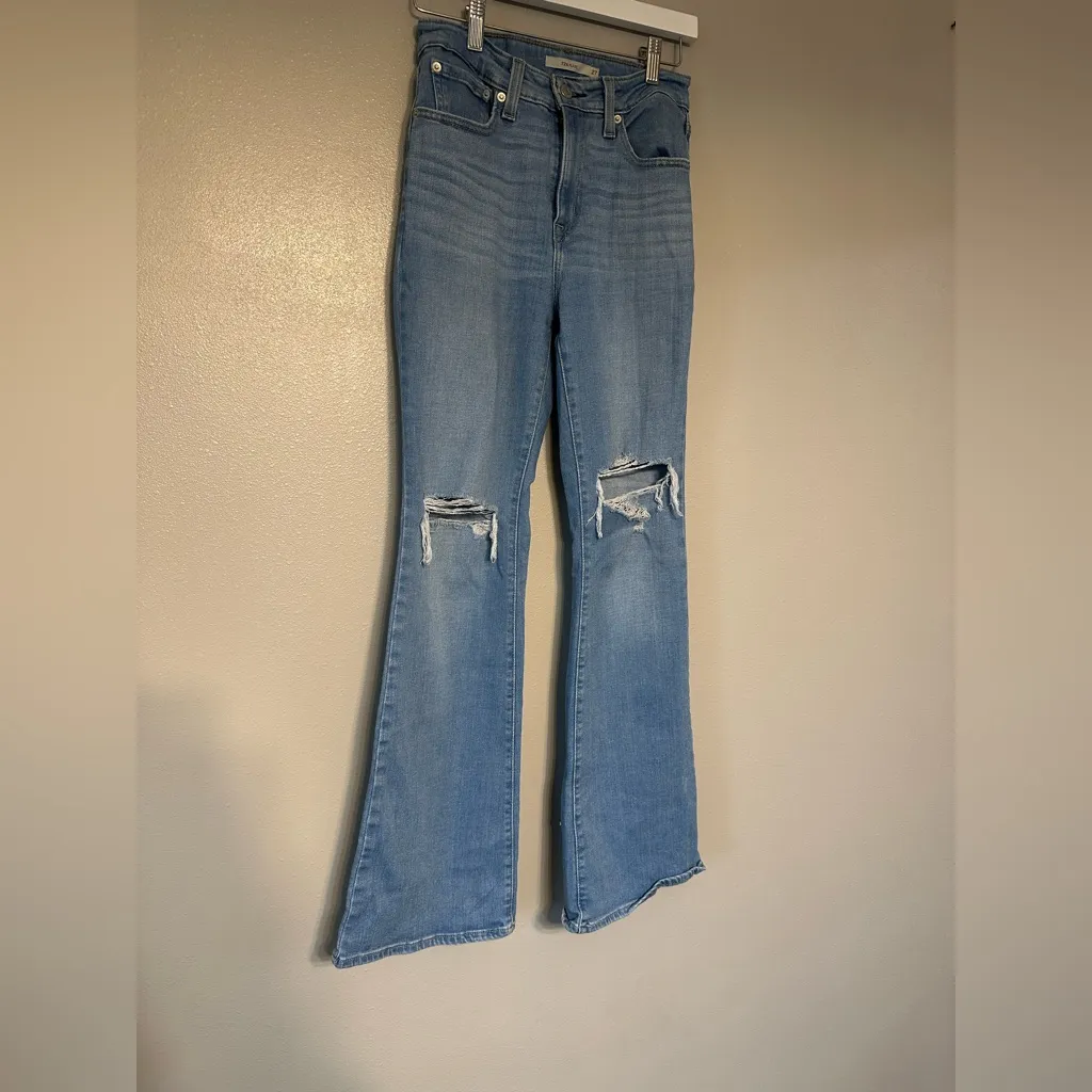 Levi's 726 Flare Jeans in Classic Blue Vintage - Image 3