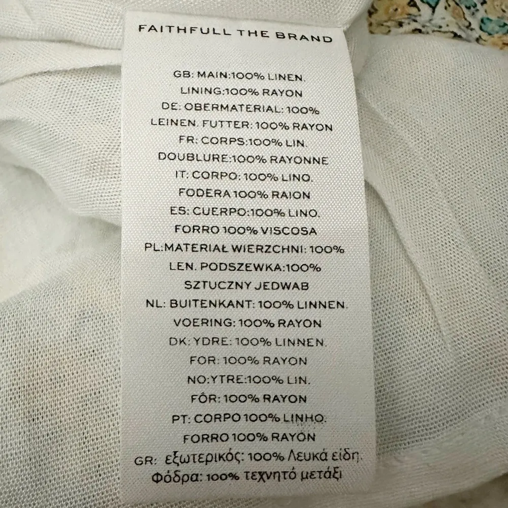 Faithfull The Brand Shivka Mini Dress Sabinosa Floral Ditsy Print Size 10 - Image 6