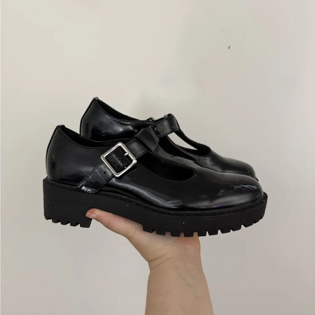 American Eagle Black Mary Jane Shoes - Image 3