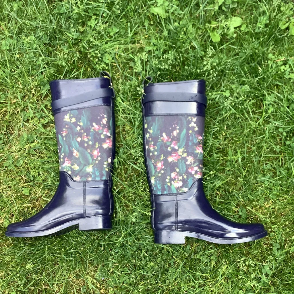 Super CUTE TED BAKER rubber boots 💙🌷💙 - Image 7
