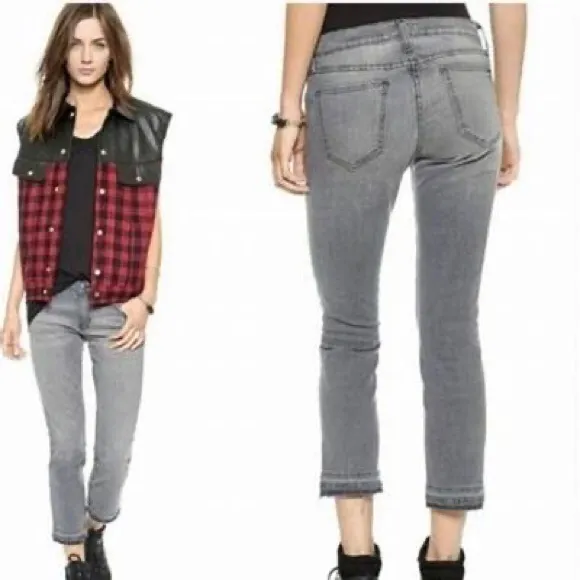 Current Elliott Cropped Straight Jean Court Coupe  Droit Size 24 - Image 2