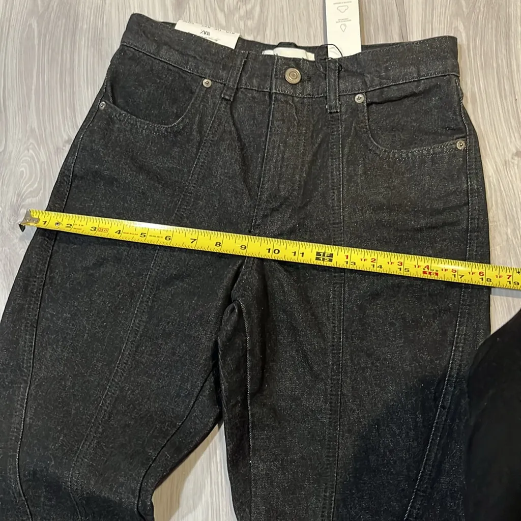 NEW Zara Charcoal Denim‎ Trousers - Image 8