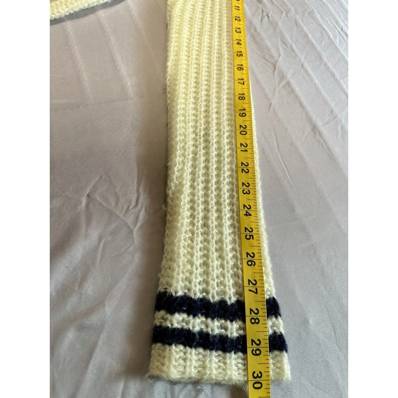 Zenana Outfitters Women Medium Ivory Knit Long Sleeve Scoop Neck Sweater Size L - Image 5