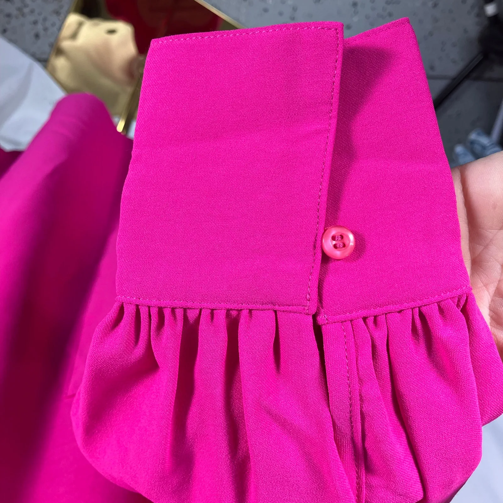 Easel Los Angeles Pink Long Sleeve V - Image 4