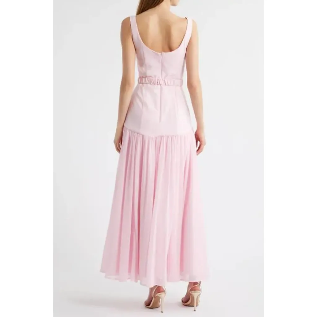 HUTCH Drop Waist Sleeveless Maxi Dress in Pink Size US 6 - Image 10