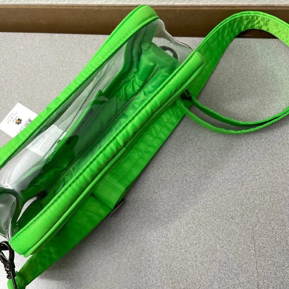Lug Carriage Stadium Bag Lime Green See Thru Crossbody Adjustable Strap NWT - Image 8