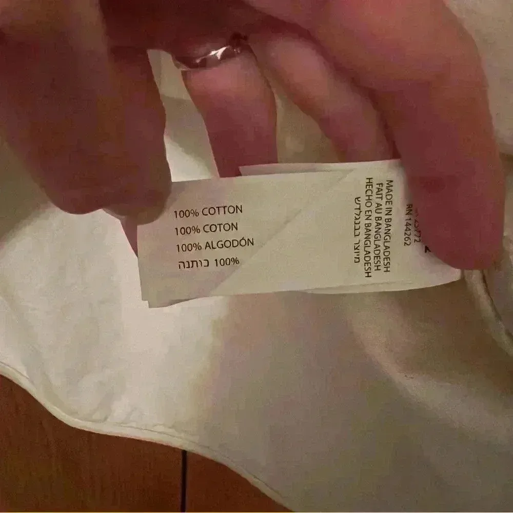 DEX Oversized Denim Shacket XS White - Image 6