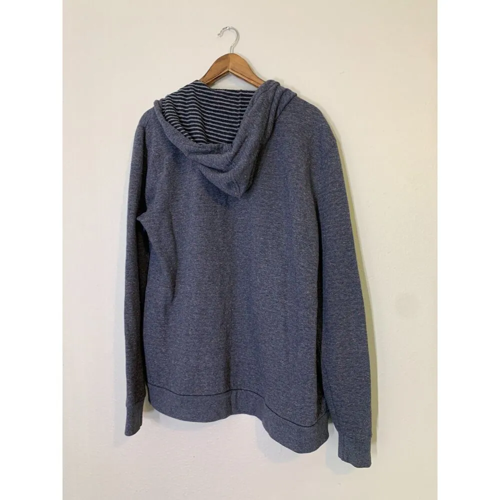 AX Armani Exchange Blue Full Zip Jacket Womens Sz XL Hooded Confetti Style - Image 6