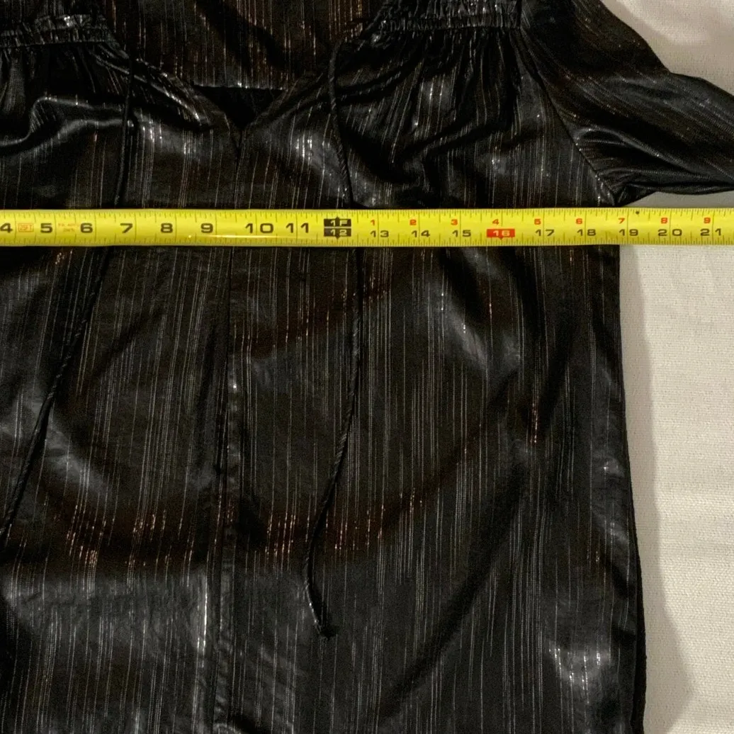 Current Air Shimmering Black blouse‎ size xs - Image 4