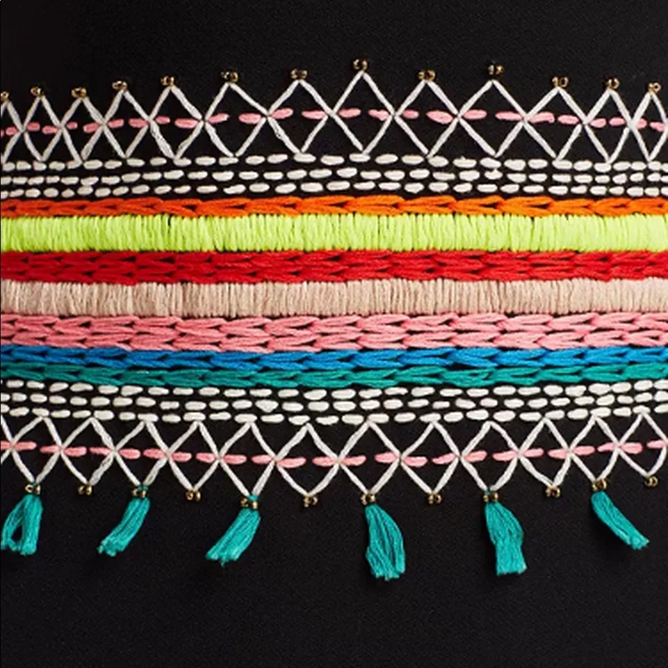 ALICE + OLIVIA Loralee Embroidered Mini Dr… - Image 4