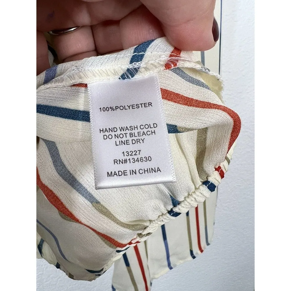 Sunday In Brooklyn Striped Surplice Wrap Top - Image 6