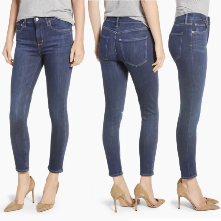 Sophie Agolde High Waist Crop Skinny Jeans Denim Reverb Size 30 44904 A018-1044 - Image 4