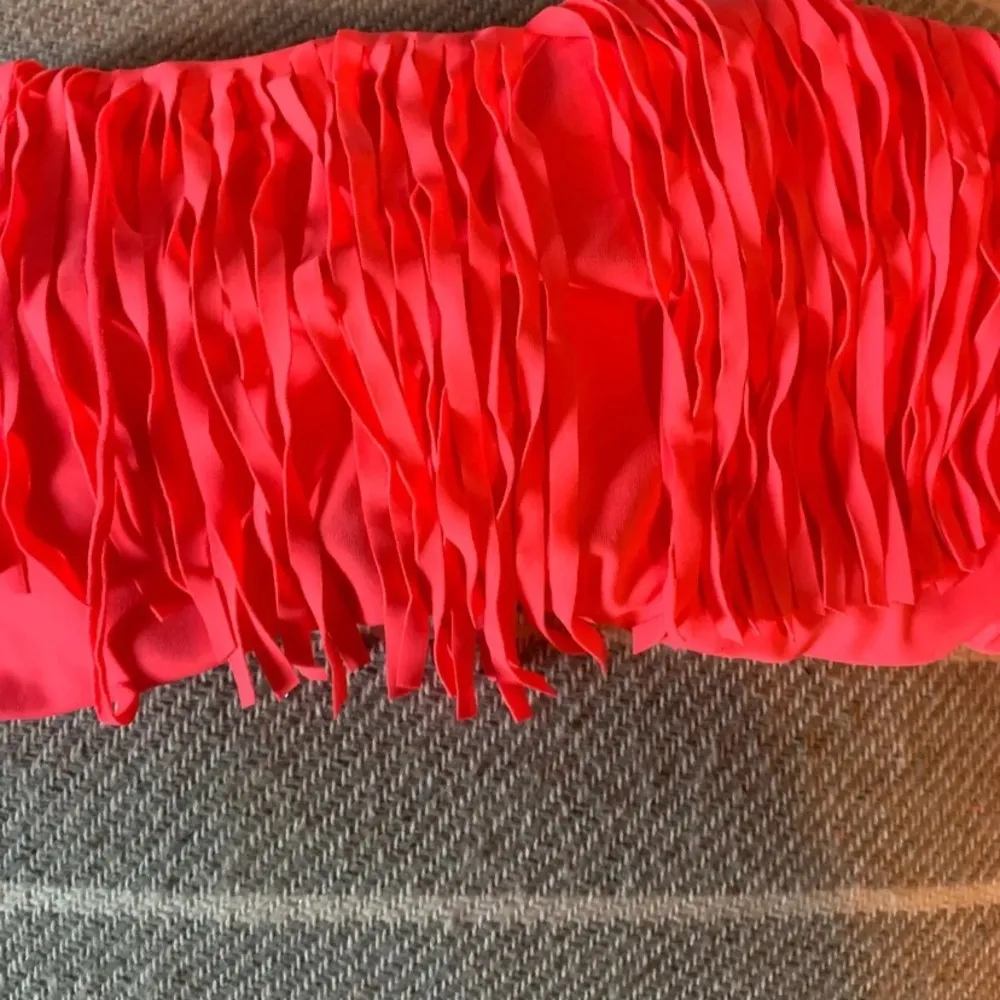 NWOT Victoria’s Secret Fringe Bandeau Swim Top Size S Neon Hot Pink - Image 11