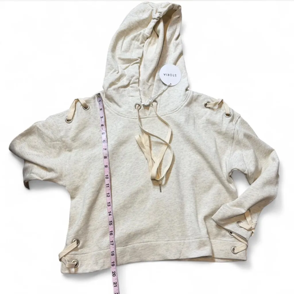 Cropped Laced Grommet Hoodie‎ - Image 16