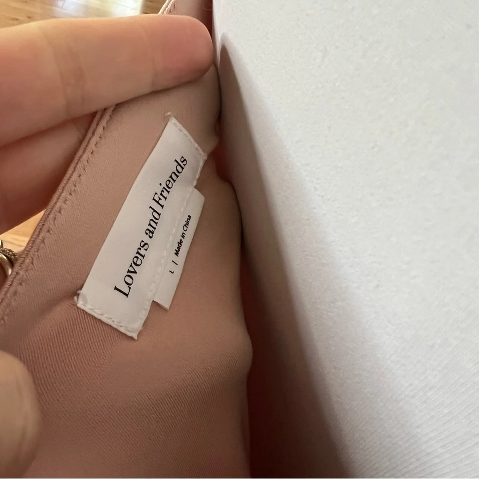 Lovers And Friends Cowl Neckline Jersey Side Ruched Midi Dress LARGE - Image 4