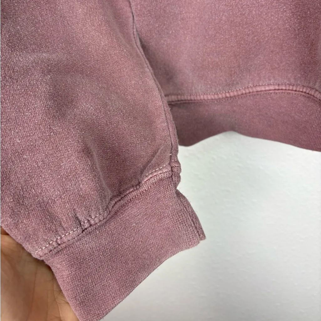 Obey Women's Small Phys‎ Ed Washed Burgundy Crewneck Sweatshirt Obey Posse 1989 - Image 6